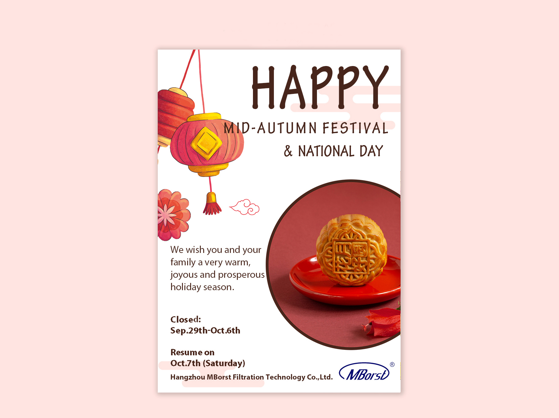 Holiday Notice: Mid-Autumn Festival and National Day 2023